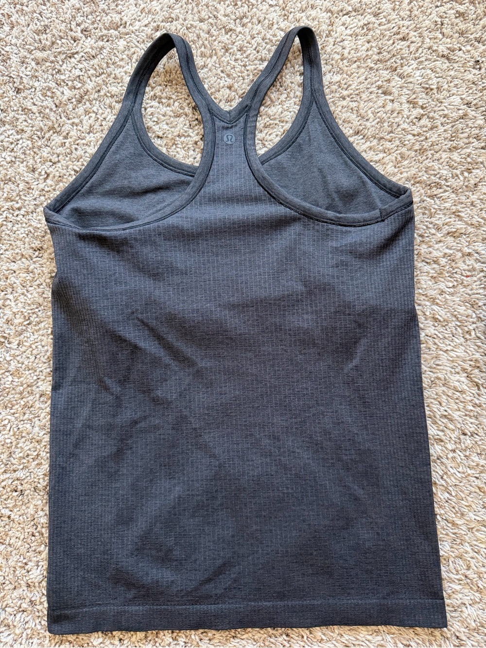 lululemon athletica Charcoal Racerback Performance Tank